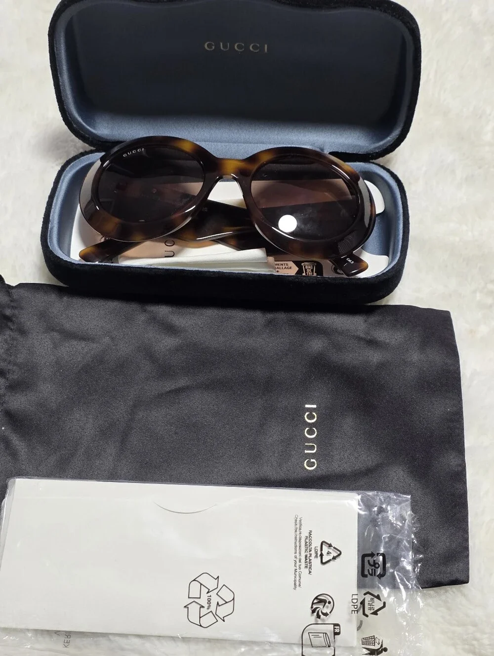 Gucci Women’s Tortoiseshell Round Sunglasses - Brown